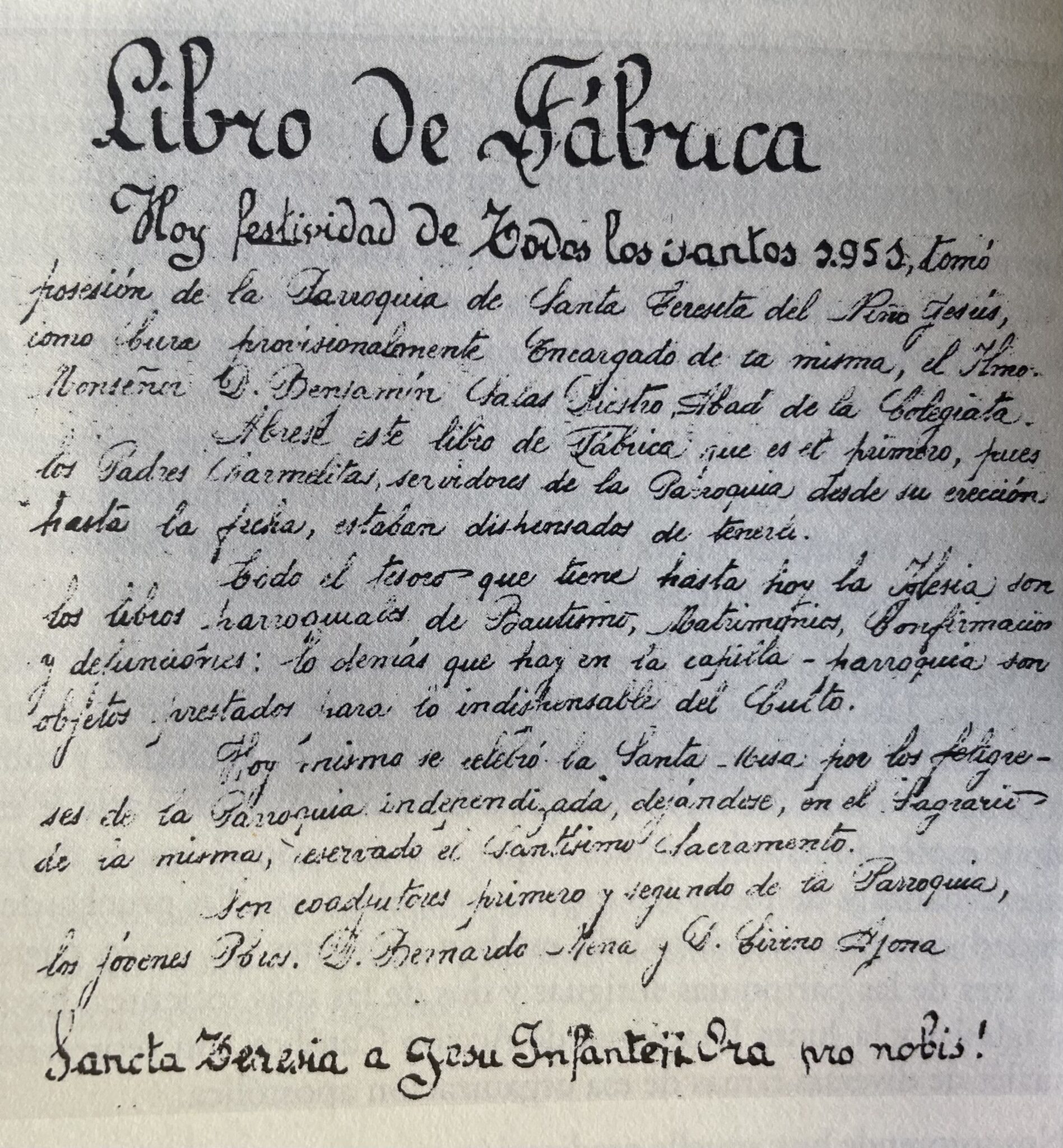 La parroquia en una bajera